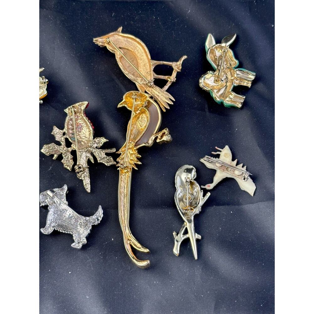 VTG Animal Brooch Pin Lot 22 Piece Estate Collection Signed JJ ULTRA SAC MONET+ - Picture 16 of 16